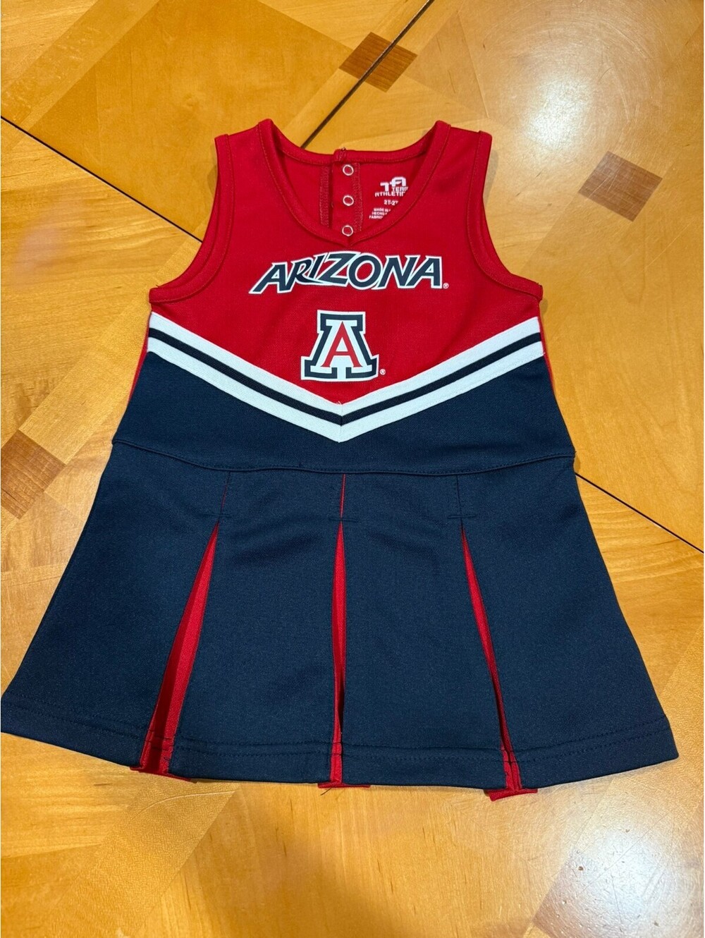 University of Arizona Wildcats Cheerleader Dress 2T Team Athletics Red Blue
